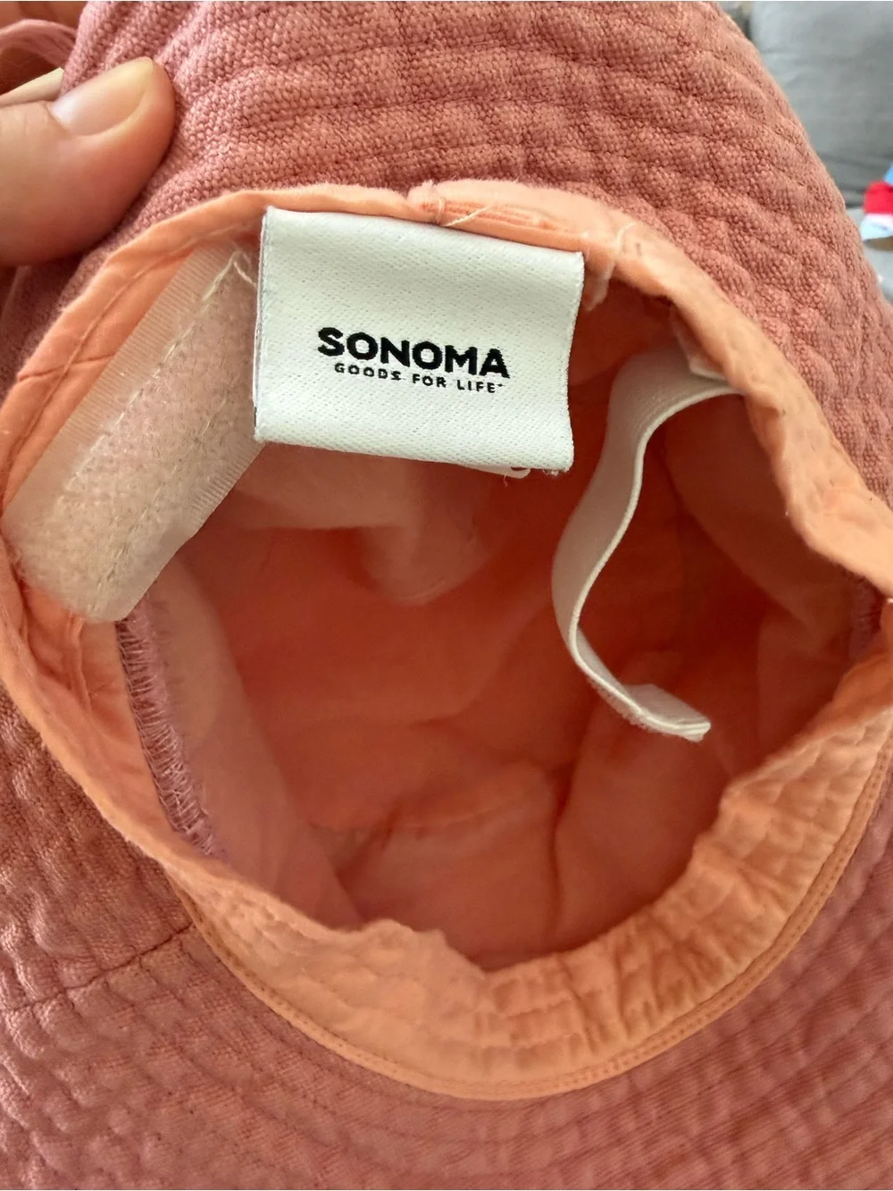 Sonoma Pink Frayed Bucket Hat OS Cotton Boho Beach Sun Hat Festival Cottagecore